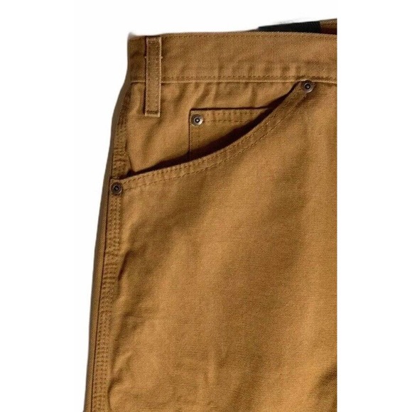 NEW Big Mens Dickies Relaxed Fit Carpenter Duck Brown Relaxed Fit 44" x 30" - Picture 3 of 6